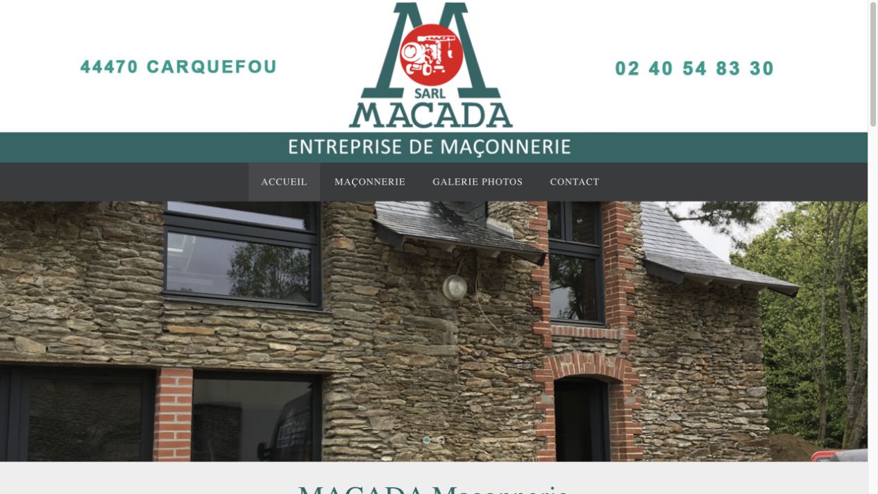 Capture du site de Macada