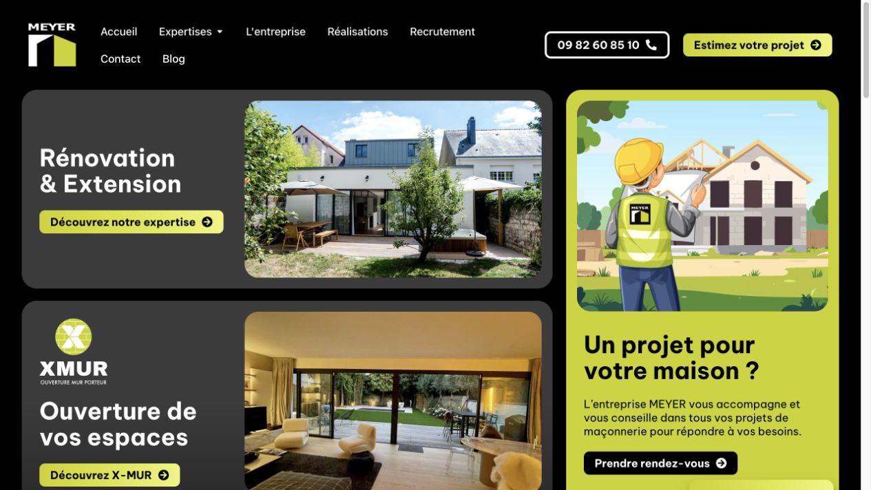 Capture du site de Meyer