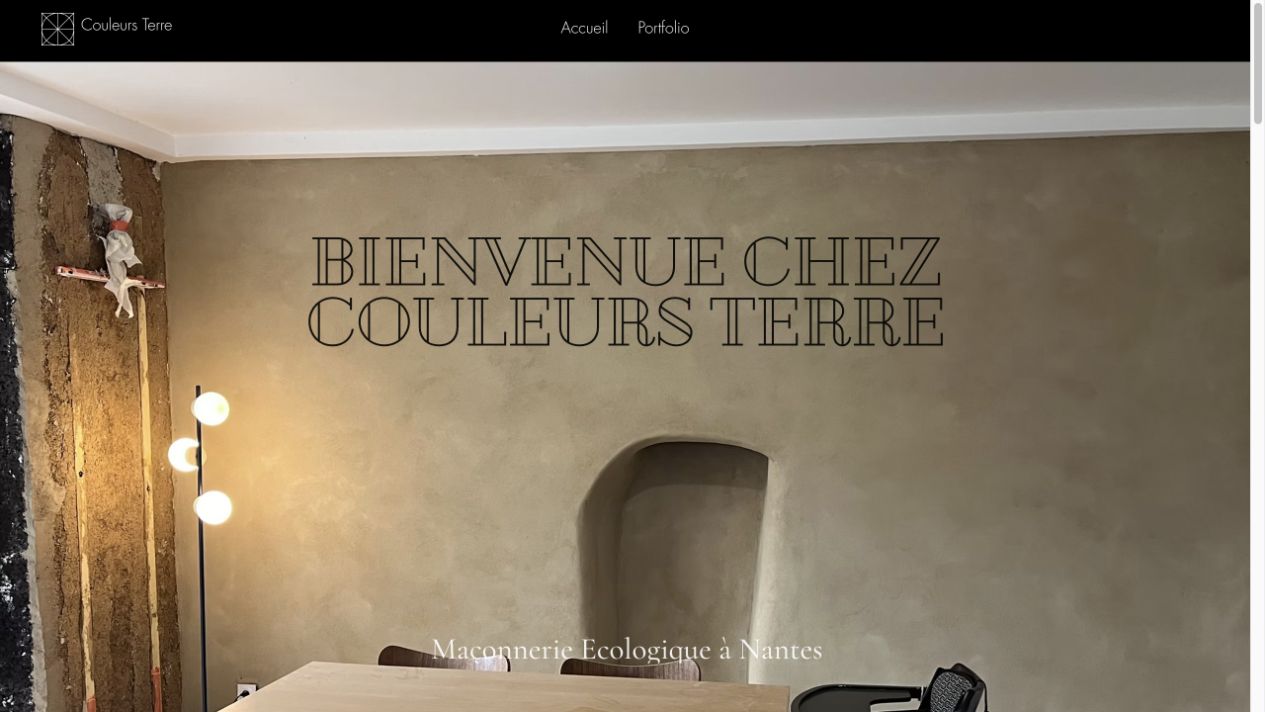 Capture du site de Couleurs Terre